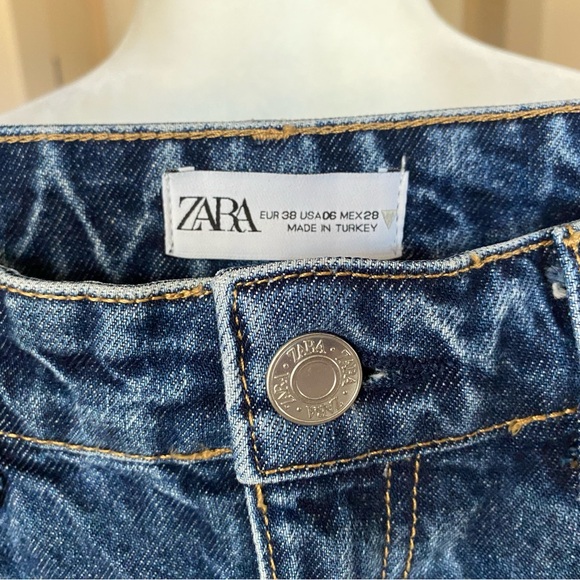 Zara Blue Wide Leg Women's Jeans - Picture 8 of 11